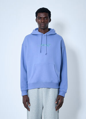 Awake NY Logo Motif Hooded Sweatshirt Black awk0160013