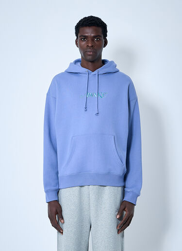 Awake NY Logo Motif Hooded Sweatshirt Blue awk0160002