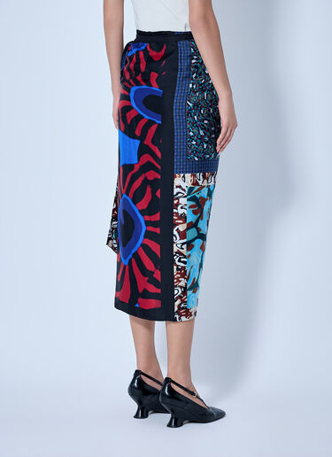 Dries Van Noten Scarfy Long Skirt Blue dvn0265011