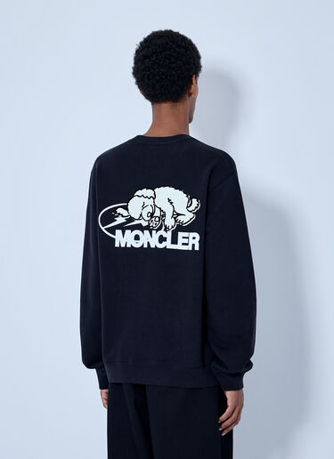 LN-CC® - Moncler x FRGMT Hiroshi Fujiwara: Logo Print Sweatshirt - Black Moncler x FRGMT Hiroshi Fujiwara Logo Print Sweatshirt Black mfr0166010