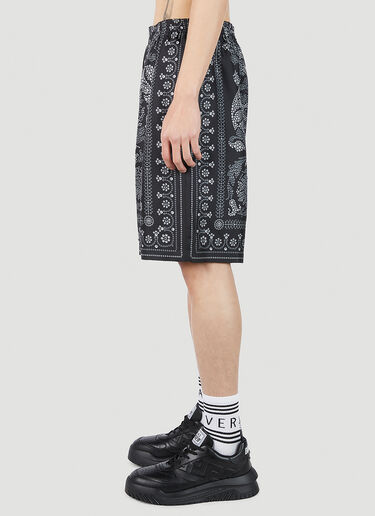 Versace Baroque Silk Shorts Black ver0151010