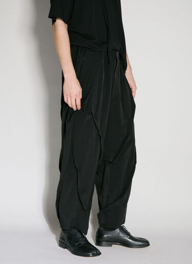 Yohji Yamamoto ランダムトラックパンツ  ブラック yoy0156006