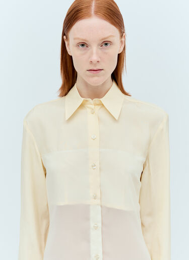 Sportmax 더블 레이어 셔츠  화이트 spx0256001