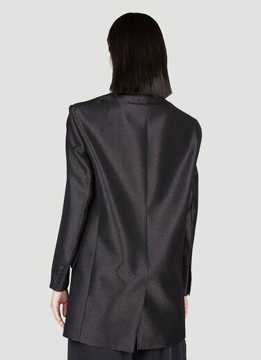 Sportmax Oversized Metal Effect Blazer Black spx0253008