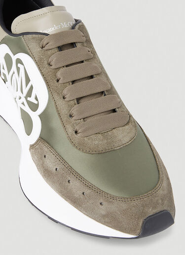 Alexander McQueen Sprint Runner Sneakers Khaki amq0151048