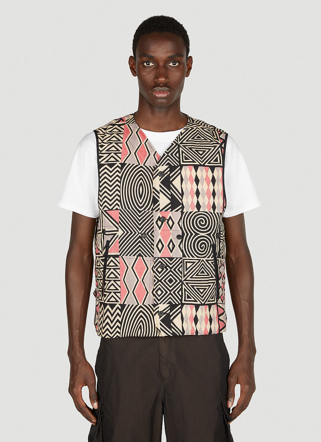 Engineered Garments Men s Liner Vest Jacket in Black LN CC