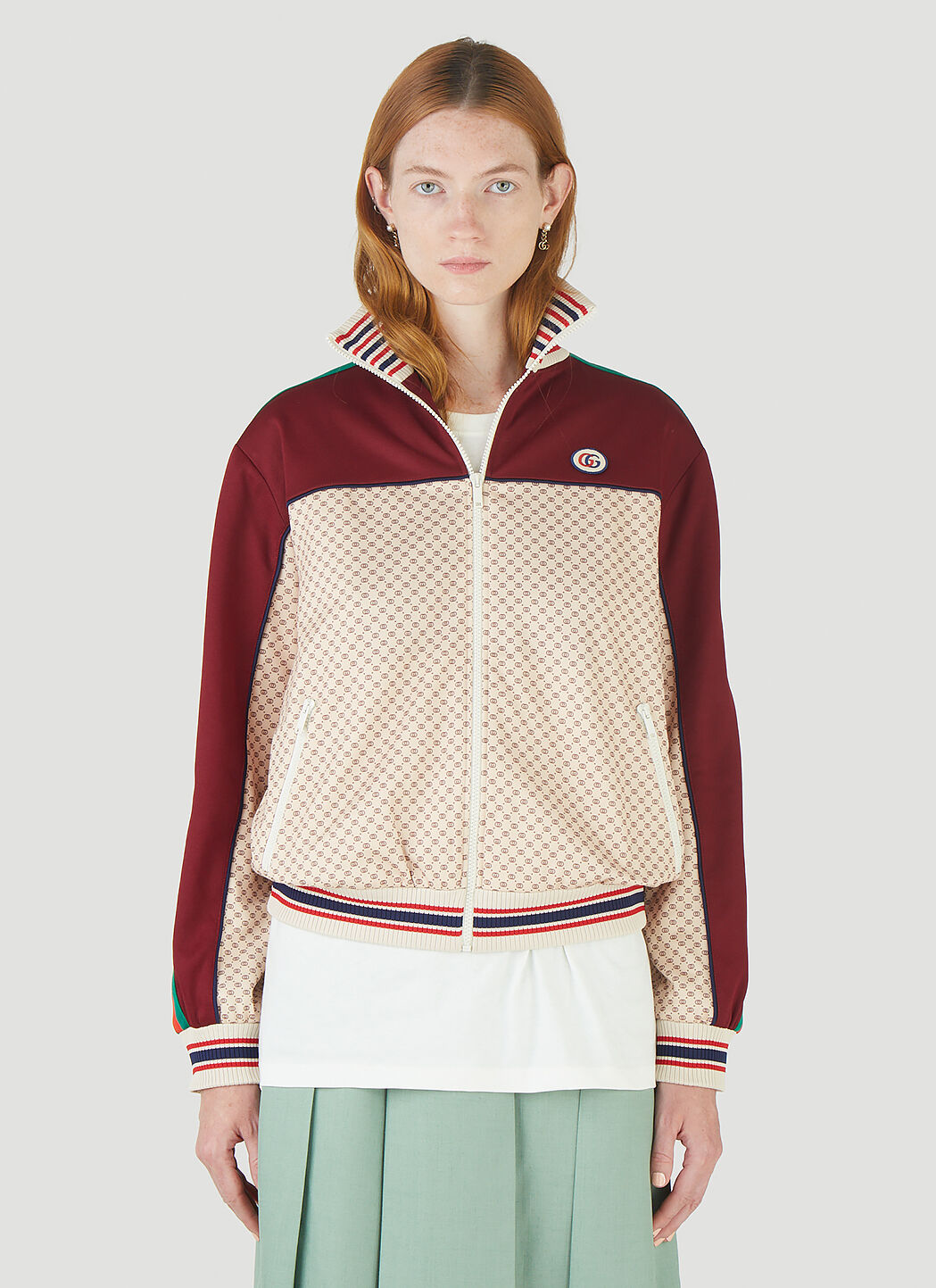 Gucci web online trim sweatshirt