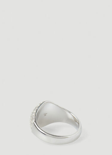 Tom Wood Handset Oval Mini Cocktail Ring Silver tmw0248018