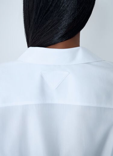 Poplin Shirt Prada Poplin Shirt White pra0262131