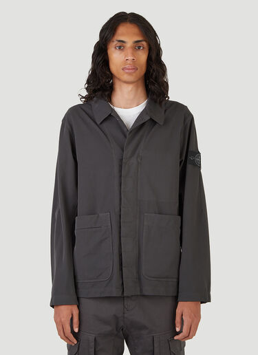 Stone Island 캔버스 재킷 그레이 sto0146122