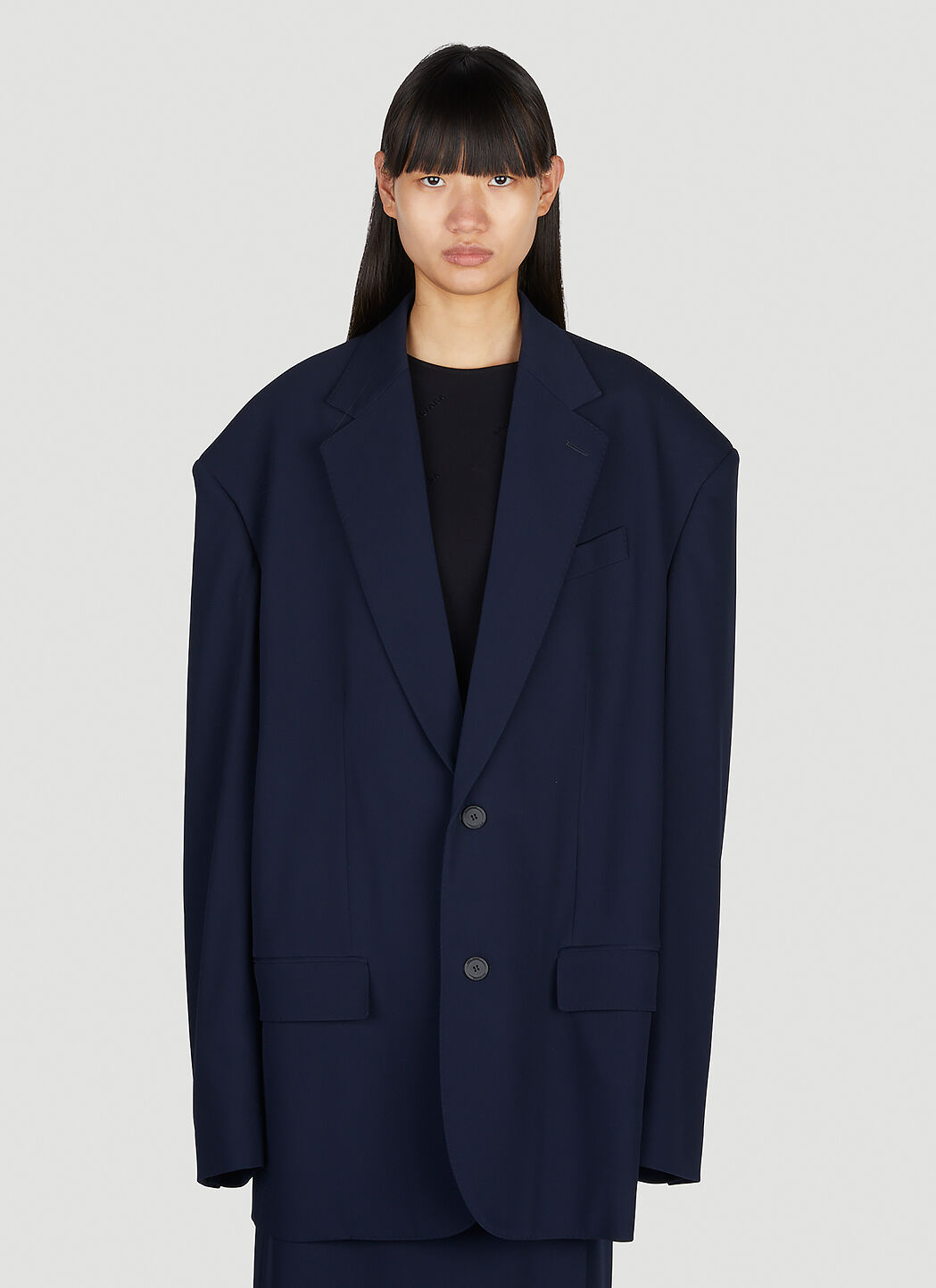 Balenciaga blue blazer outlet