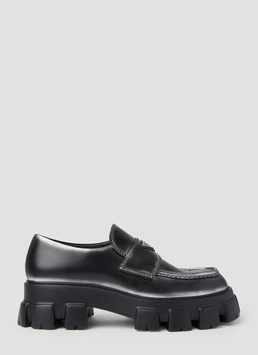 Prada Monolith Loafers Black pra0151020