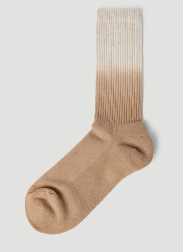 Jacquemus Logo Print Knit Socks Beige jac0154036
