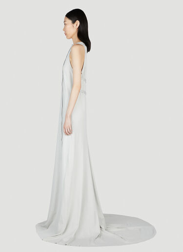 Ann Demeulemeester X-Long Flared Dress Grey ann0252018