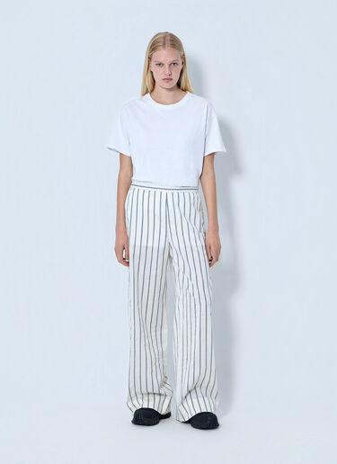 Moncler Striped Trousers White mon0264015