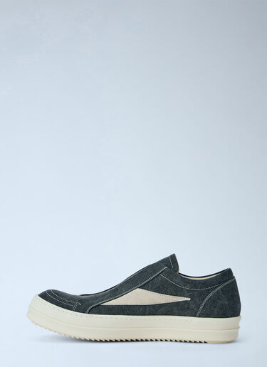 LN-CC® - Rick Owens DRKSHDW: Laceless Vintage Sneakers - Grey Rick Owens DRKSHDW Laceless Vintage Sneakers Grey drk0166022