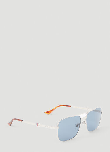 Gucci Web Square Sunglasses Silver gus0154009