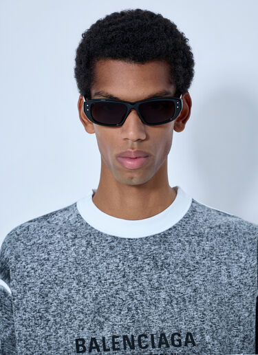 Balenciaga Rectangular Sunglasses Black bal0165032