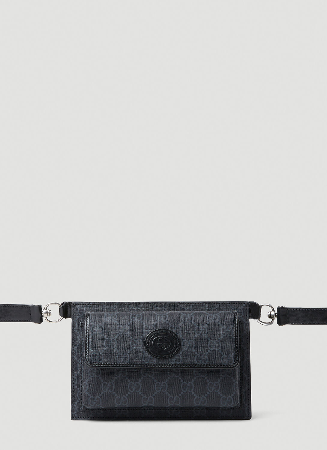 Shop Gucci Gg Supreme Belt Bag In Black