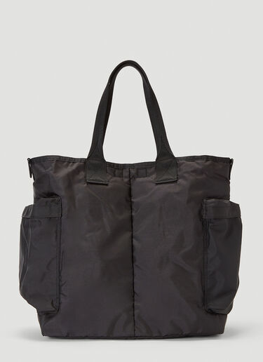 Porter-Yoshida & Co Logo Patch Tote Bag Black por0340008
