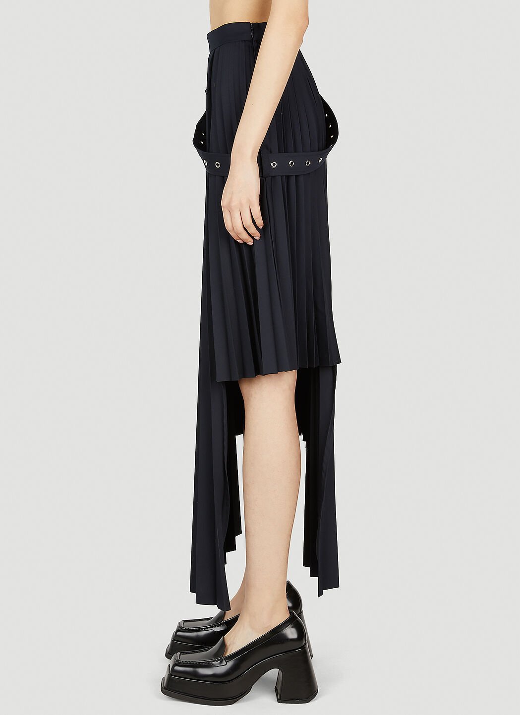 Strap skirt navy online