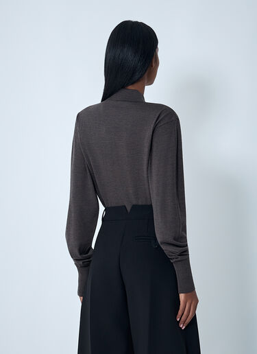 Jacquemus Le Body Tordu 美利奴  深棕色 jac0262017