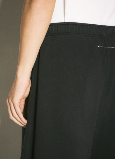 MM6 Maison Margiela 不起球平纹针织短裤 黑色 mmm0157010