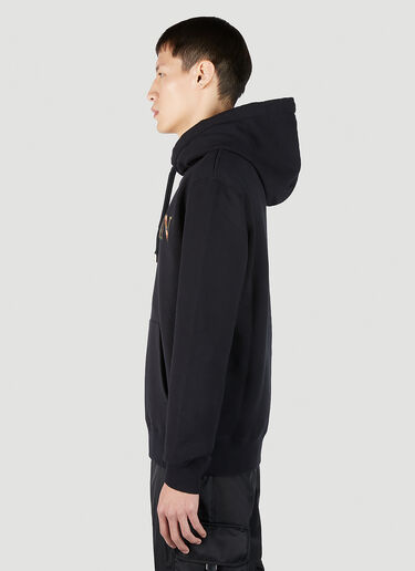 Lanvin Fleece Logo Hooded Sweatshirt Black lnv0151004
