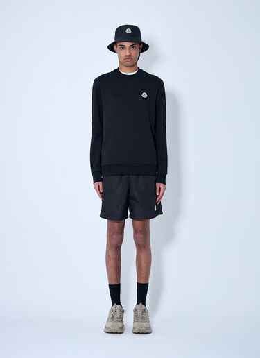 Moncler Logo Motif Sweatshirt Black mon0160030