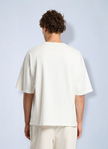 LN-CC® - Palm Angels: Palm Life Loose T-Shirt - White Palm Angels Palm Life Loose T-Shirt White pma0166240