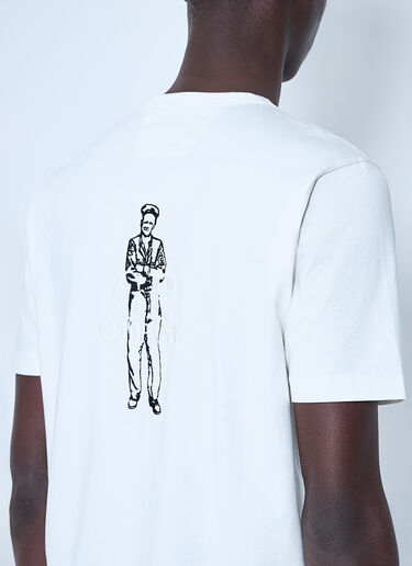 C.P. Company Mercerized Jersey Twisted British Sailor T-Shirt White pco0159013