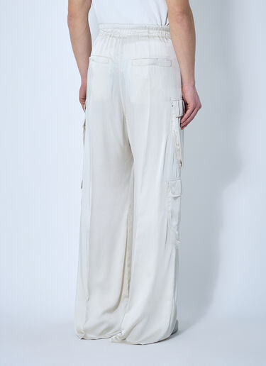 Rick Owens Satin Belas Cargo Pants Beige ric0160005