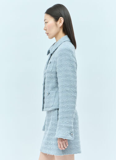 Gucci Tweed Jacket Blue guc0255010