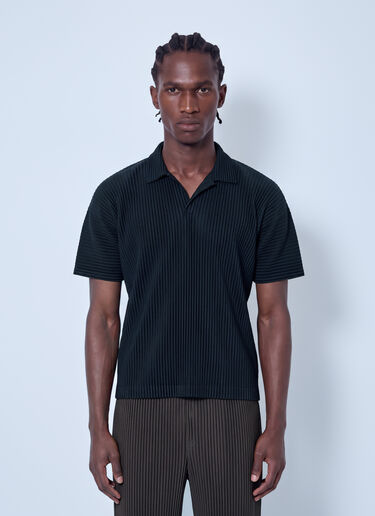 Homme Plissé Issey Miyake 基础款 Polo 衫 黑色 hmp0166005