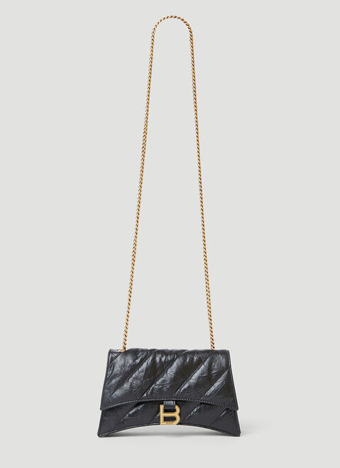 Saint Laurent Crush Chain Wallet Black sla0244035