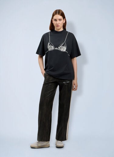Palm Angels Palm Bra Loose T-Shirt Black pma0264176