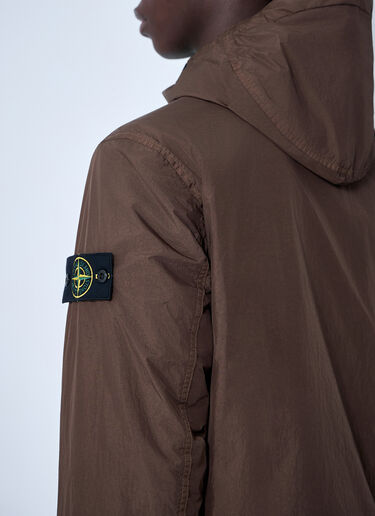 Stone Island Logo Patch Jacket Brown sto0164060