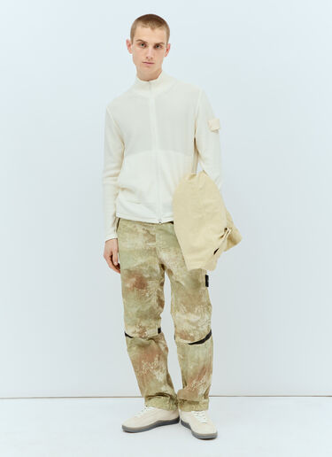 Stone Island Camo Drawstring Pants Green sto0156060