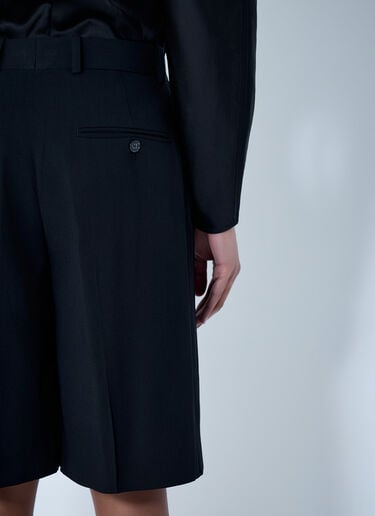 TOTEME Tailored Bermuda Shorts Black tot0264013