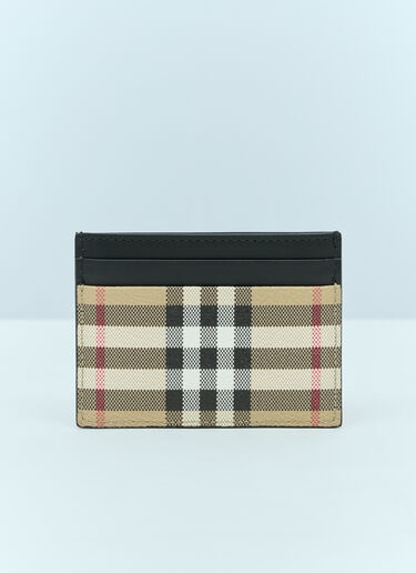 Burberry Check Cardholder Beige bur0155072