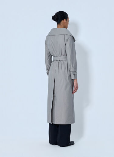 Max Mara Long Trench Coat Grey max0264304