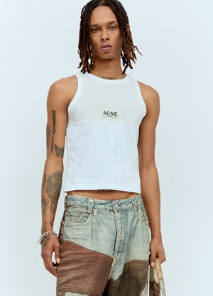 Acne Studios Logo Patch Tank Top Pink acn0156004