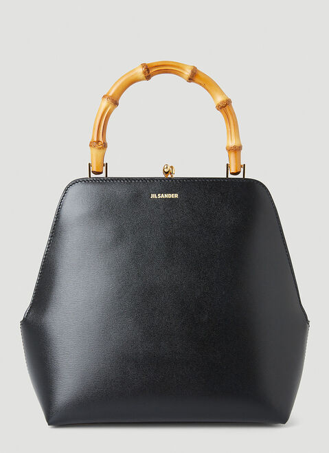 Jil Sander Goji Bamboo Small Handbag Black jil0254009