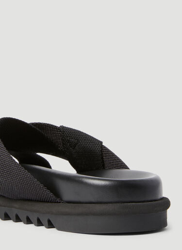 Dries Van Noten 花结拖鞋  黑色 dvn0156035