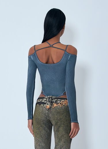 Miss Sixty x KNWLS T-Shirt Bodysuit Blue msk0263017