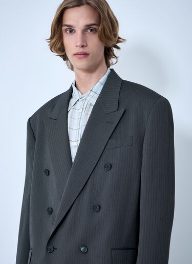 Acne Studios Double-Breasted Suit Jacket Grey acn0164035