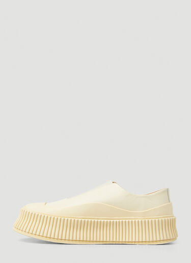 Jil Sander Vulcanised Slip On Sneakers Cream jil0249030