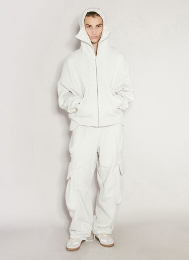 Entire Studios Full Zip Hooded Sweatshirt White ent0155021