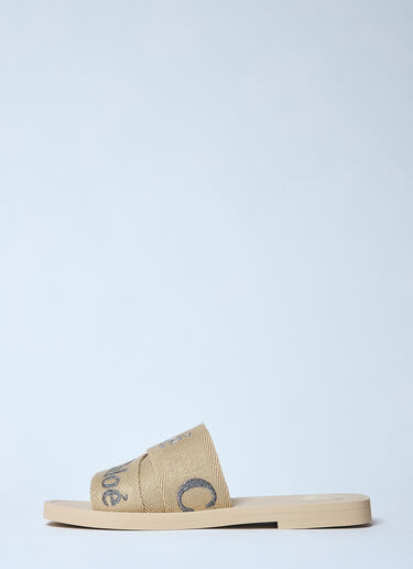 Chloé Woody Slides Beige chl0259029