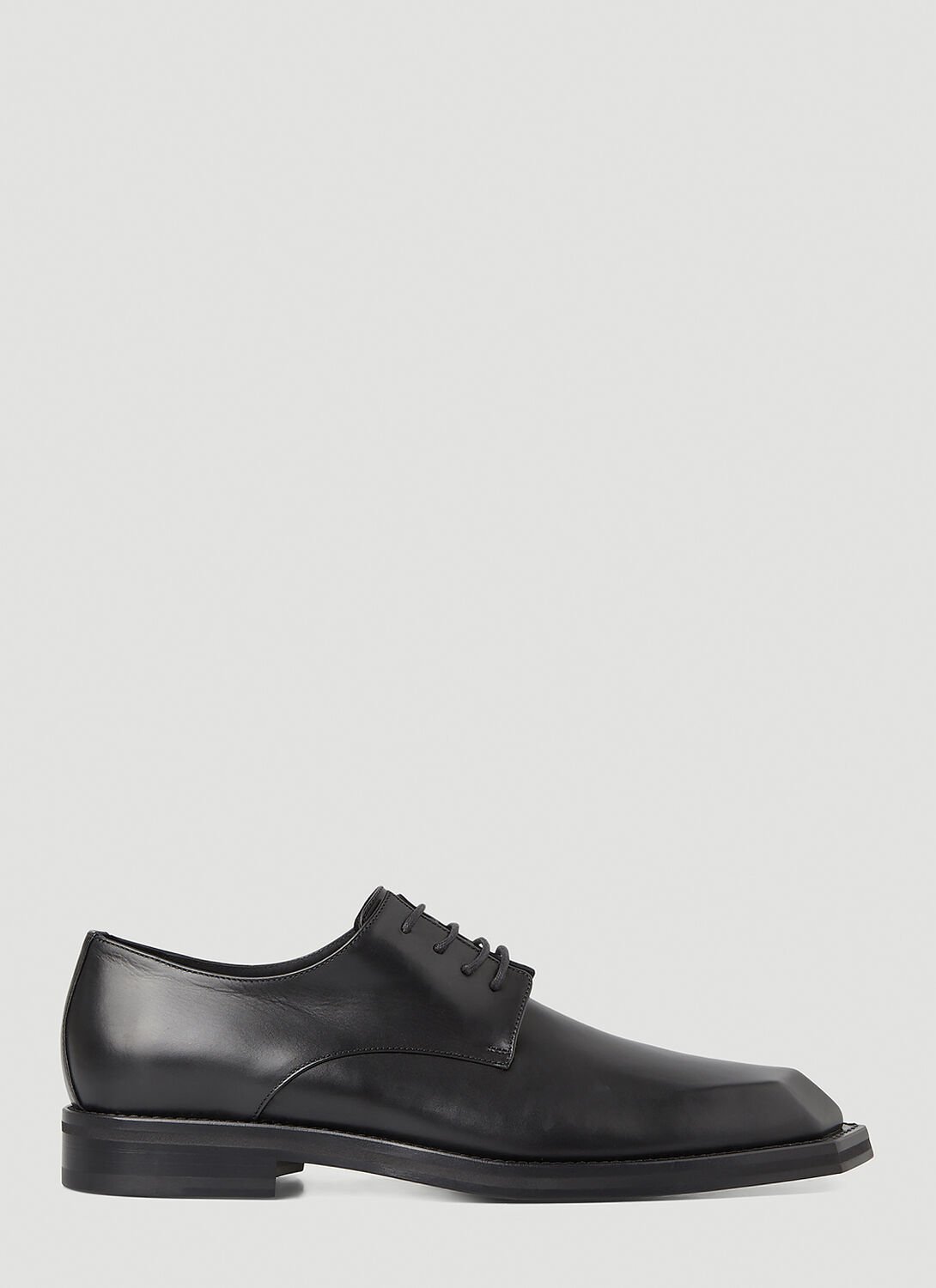 Shop Martine Rose Chisel Toe Derby Shoes In Black
